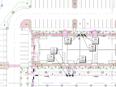 Irrigation site plan